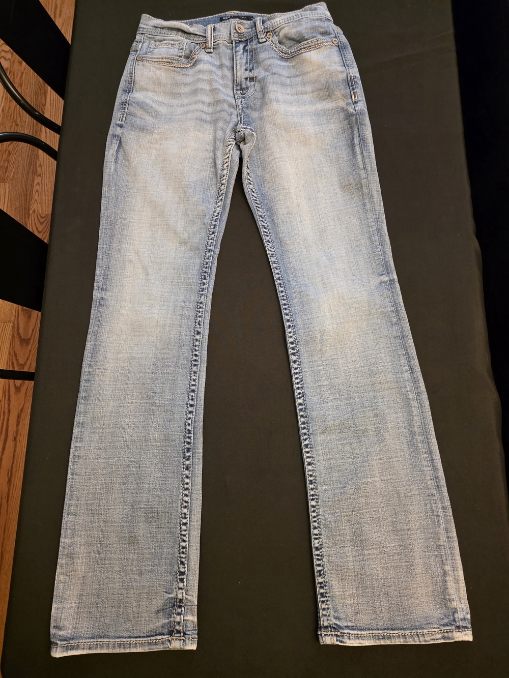 BKE Aiden Men's Light Wash Bootcut Jeans sz 29x34